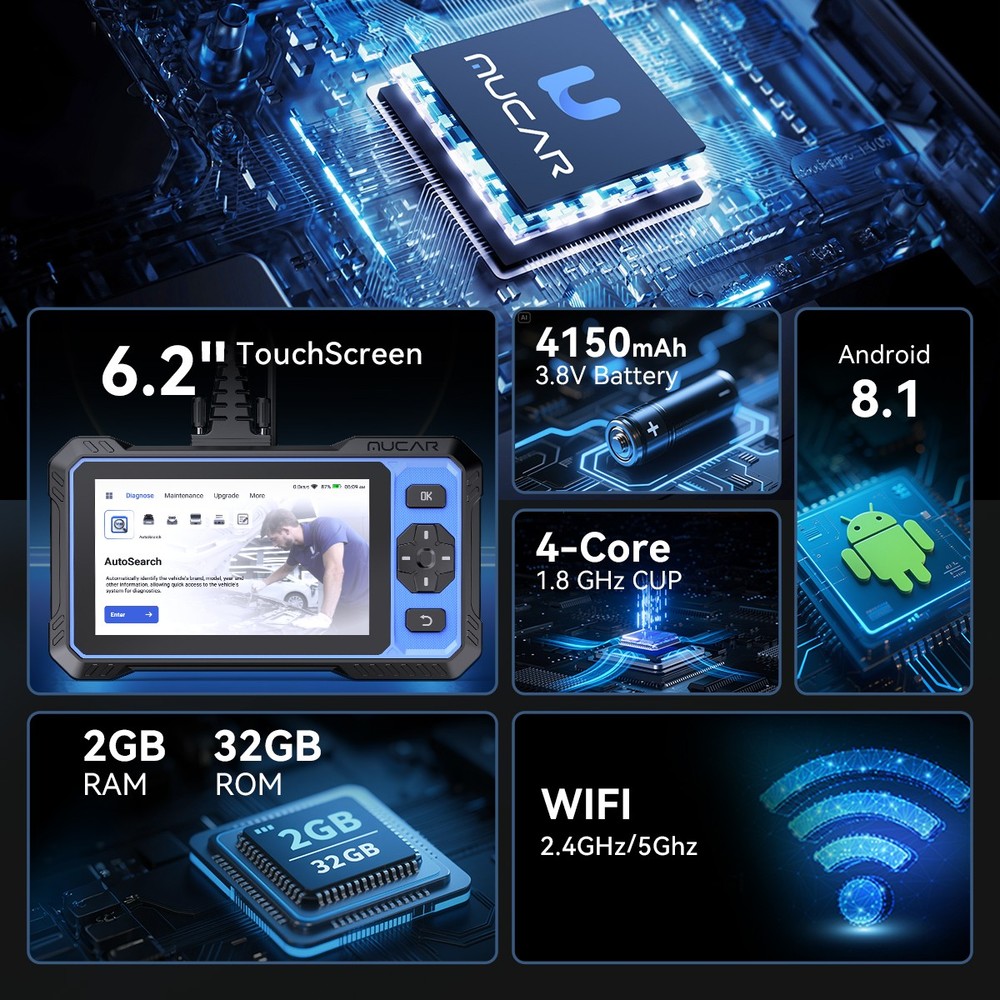 MUCAR 682 OBD2 Diagnostic Full System 20 Services Bidirectional 20 Services US