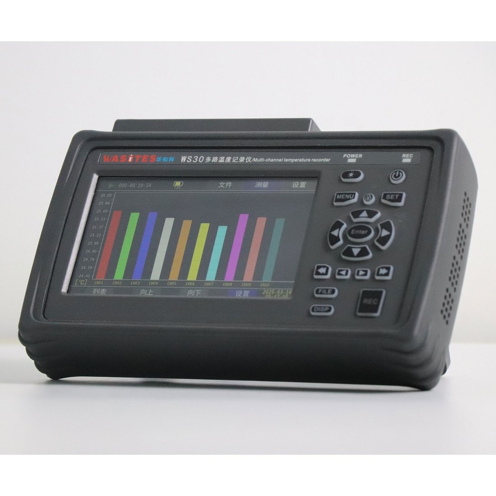 WASITES WS30 Handheld 10CH Temperature Recorder Thermocouple Data Logger