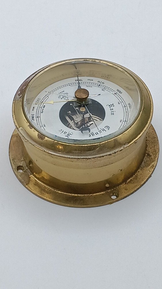 Nautical Wall Ship's Barometer PILOT MARINE Diameter 4"
