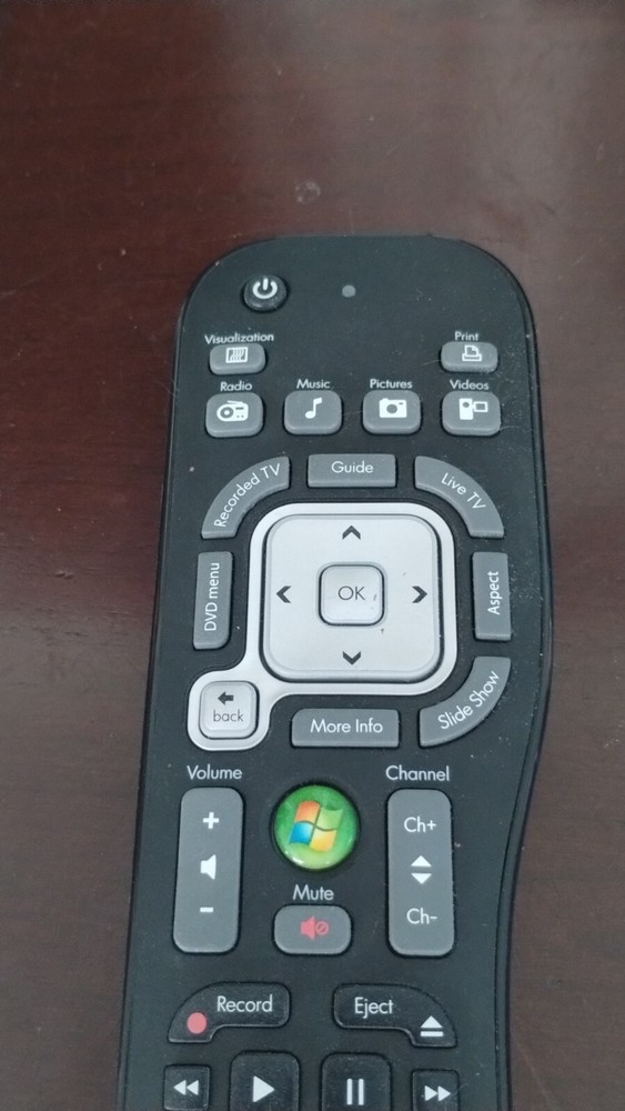 Genuine HP Microsoft Windows Media Center Remote Control
