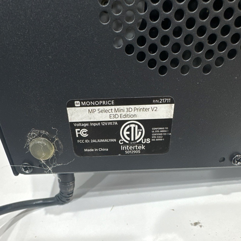 Monoprice MP Select Mini 3D Printer V2 E3D Edition 21711 Touchscreen Controls