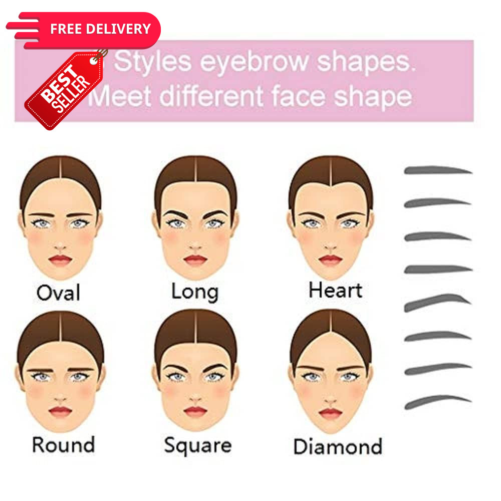 Amariver Eyebrow Stencils, Template, Medium (Pack of 1)