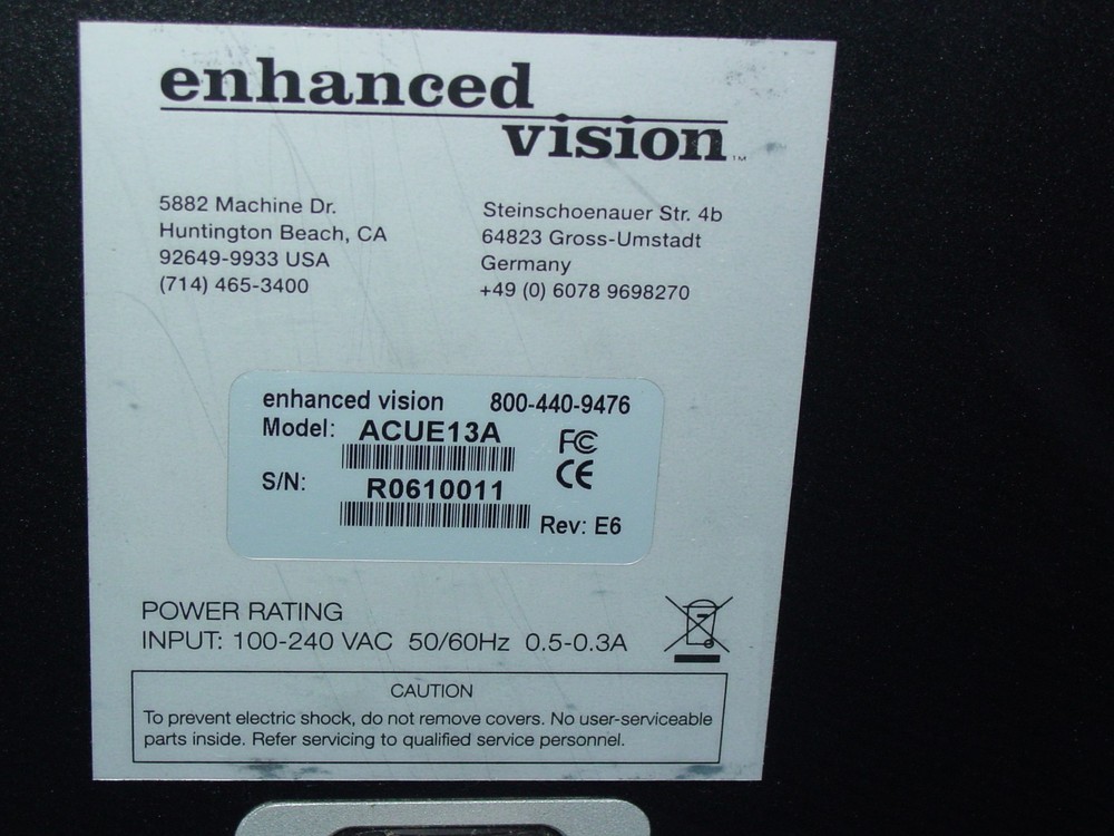 Acrobat HD Ultra Mini enhanced vision ACUE13A (Missing a button)