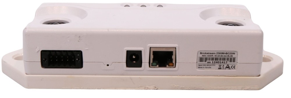 Brickstream People Counting Tracking Sensor Camera, W/ Mount, White, No Adapter