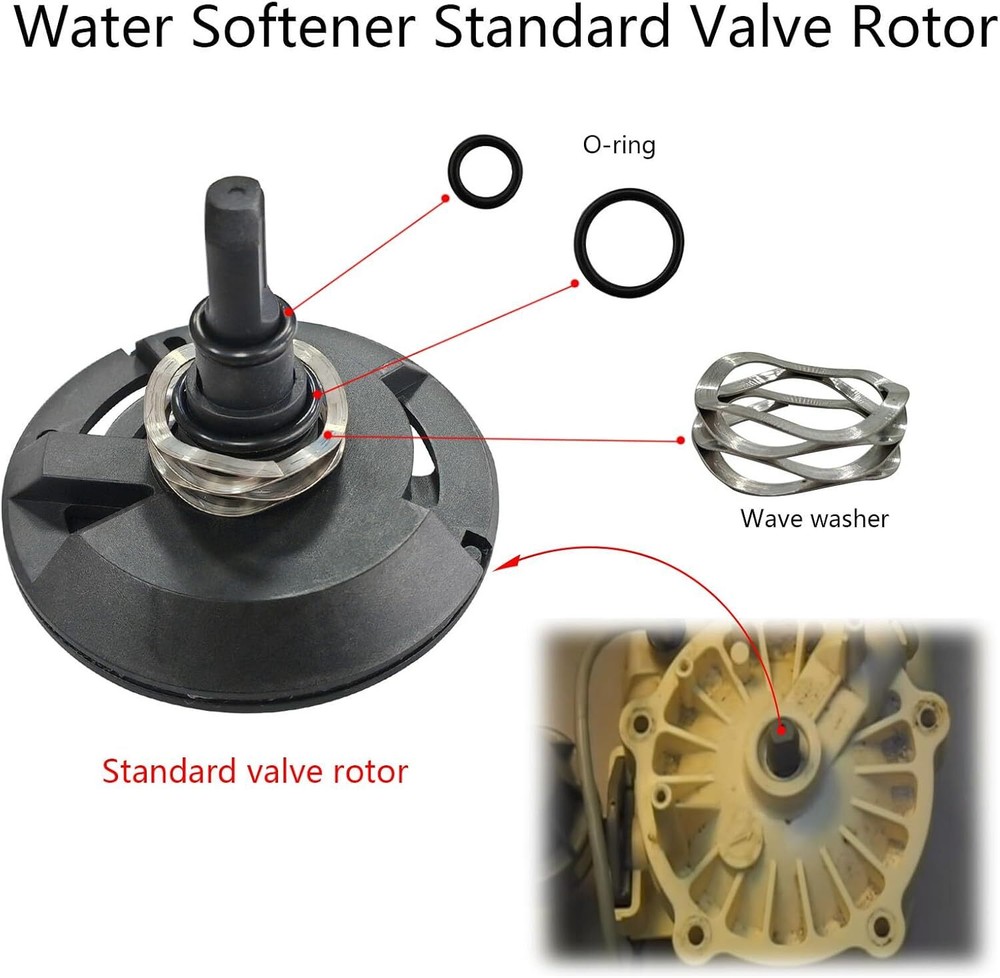 7238468 Water Softener High Flow Valve Rotor and Seal Kit Solved Leak