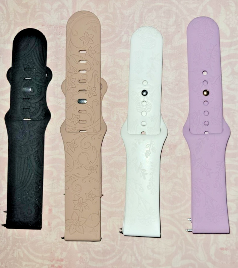 Fitbit Versa 2 Bands Adjustable LOT OF 10-SPARKLY, RUBBER, COMFORTABLE VERSA 2