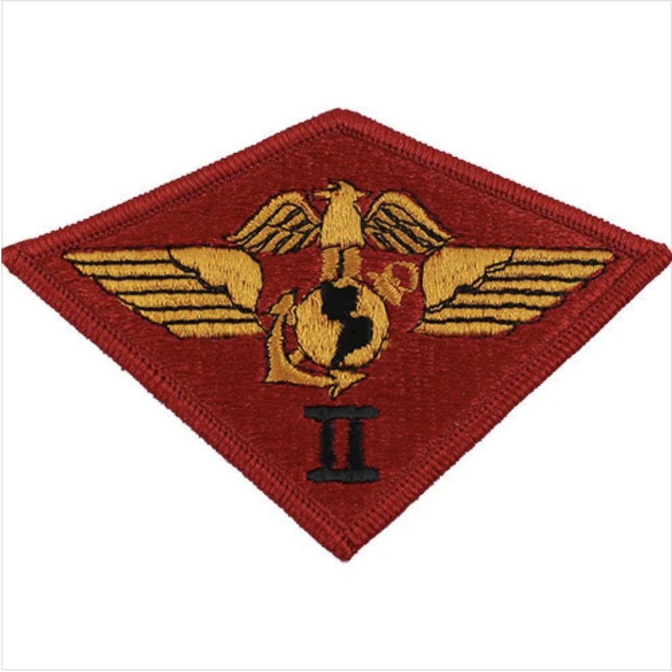 GENUINE U.S. MARINE CORPS SHOULDER PATCH: SECOND AIR WING - COLOR