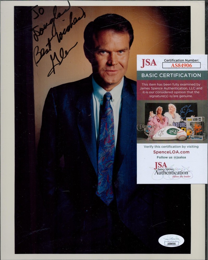 Glen Campbell Autograph JSA Cert Number AS84906