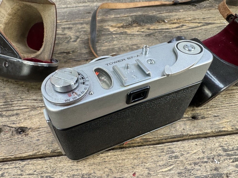 Tower 57-a Vintage Camera And Case
