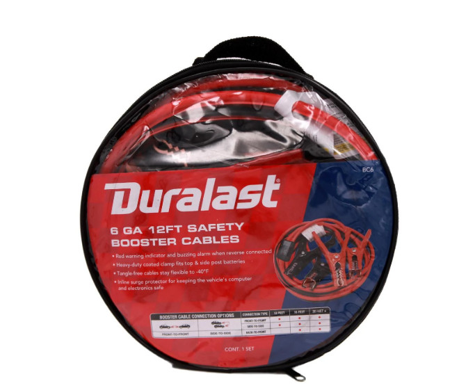 Duralast Battery Booster Cable 12ft