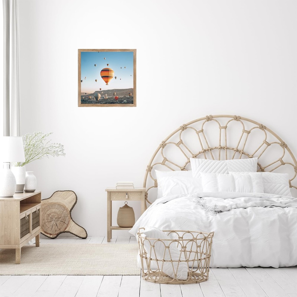 JCJMY 13x13 Picture Frame Rustic Brown for Wall inch,
