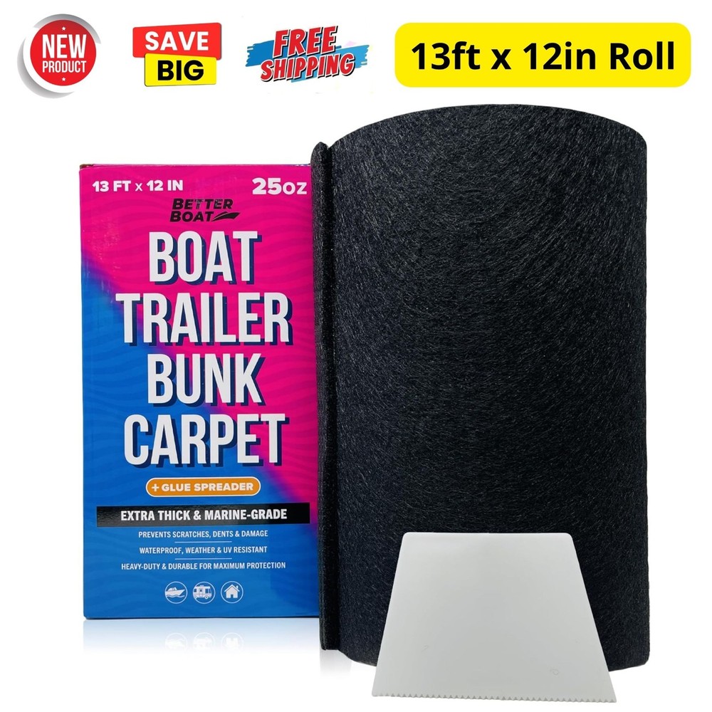 12"x13' Trailer Boat Bunk Padding Carpet for Loading/Launching Boat Protect Hull