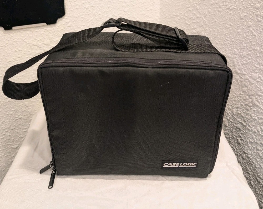 Case Logic Vintage 30 CD Holder Bag Carrying Case Storage w/ Adustable Strap