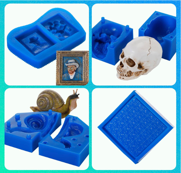 Silicone Mold Making Kit, Mold Making Silicone Rubber 30A Platinum Silicone Mold