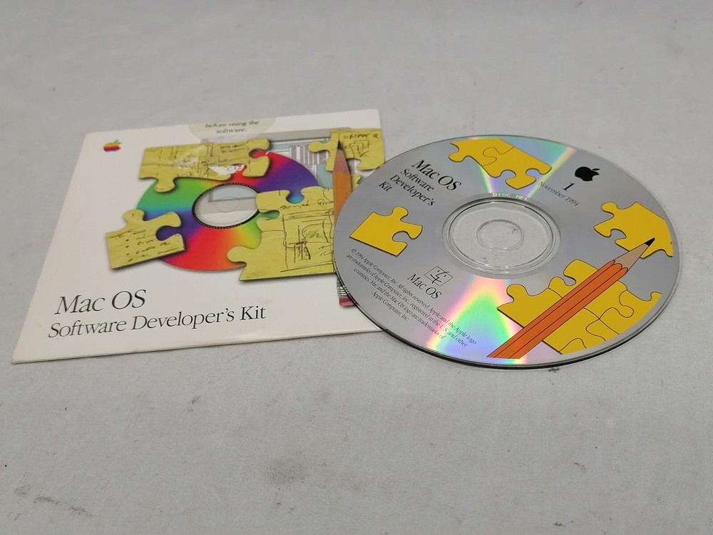Vintage 1994 Apple Mac OS Software Developers Kit CD
