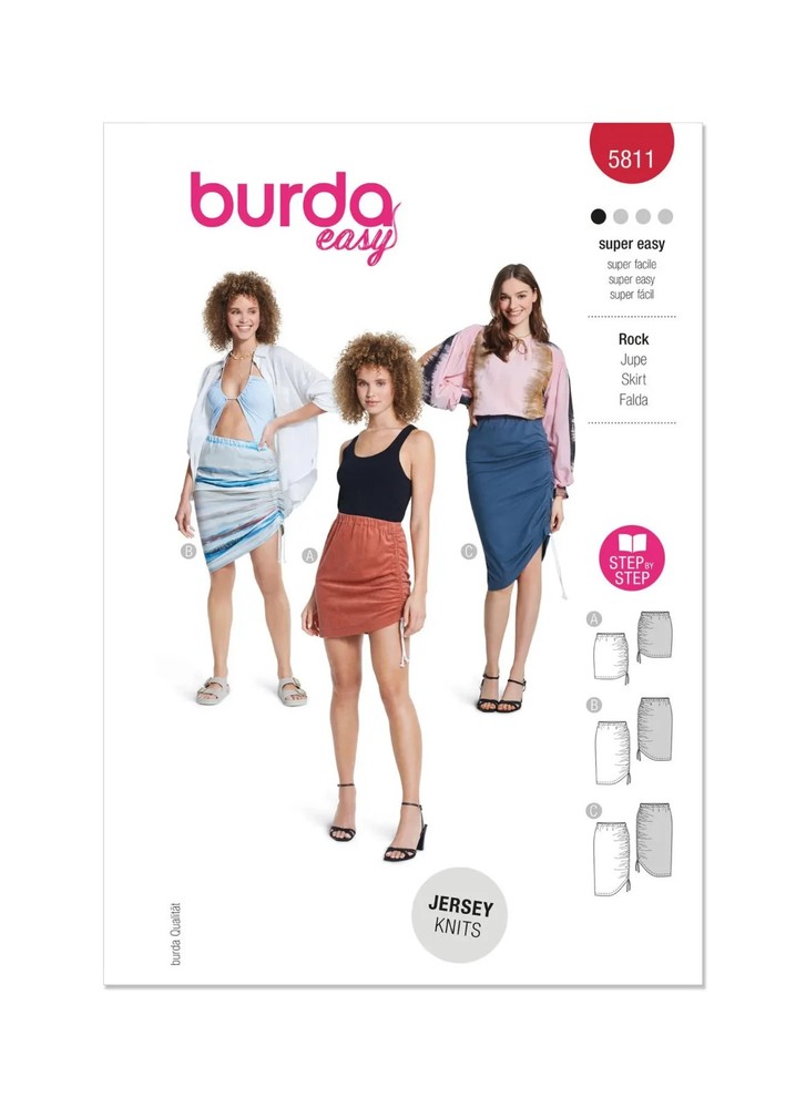 Burda Pattern 5811 - Misses' Skirts - Size 8-21/Uncut