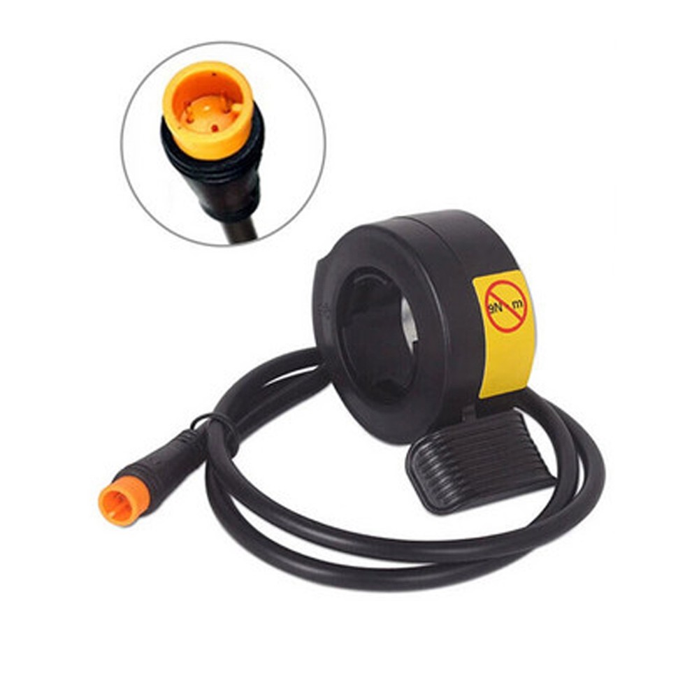 Thumb Throttle Accelerator 3PIN Finger Speed Control Assembly for Ebike Black