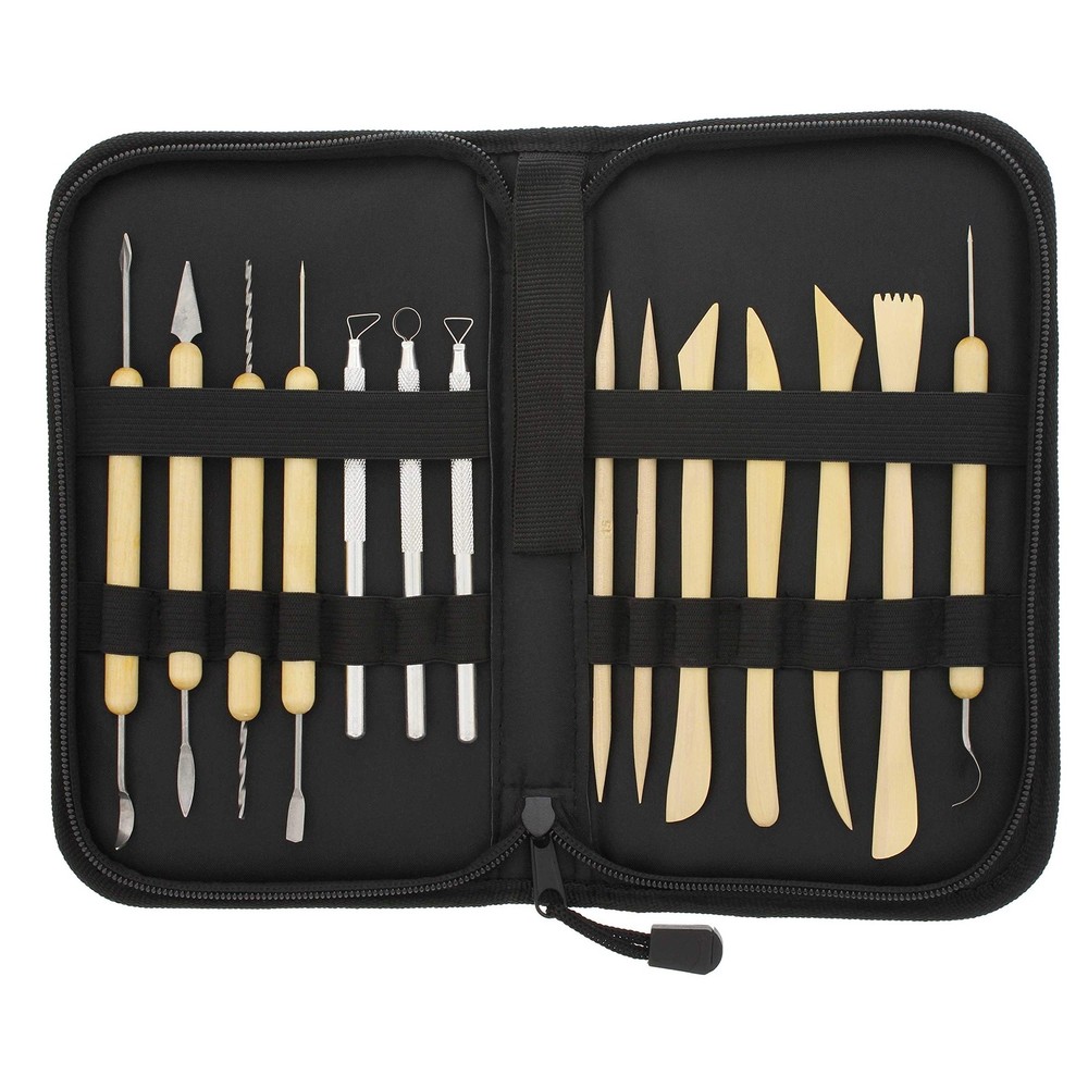 U.S. Art Supply Pottery & Clay Tools Set (14-Piece) - Includes Pottery Tools,...