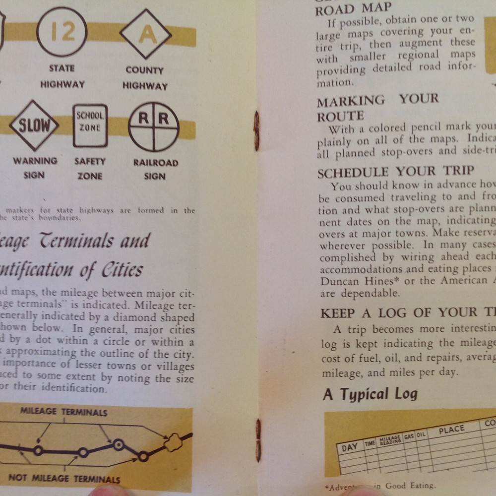 Vintage 1945 DuPage Compass Handbook and Map Encyclopedia Instructions Guide