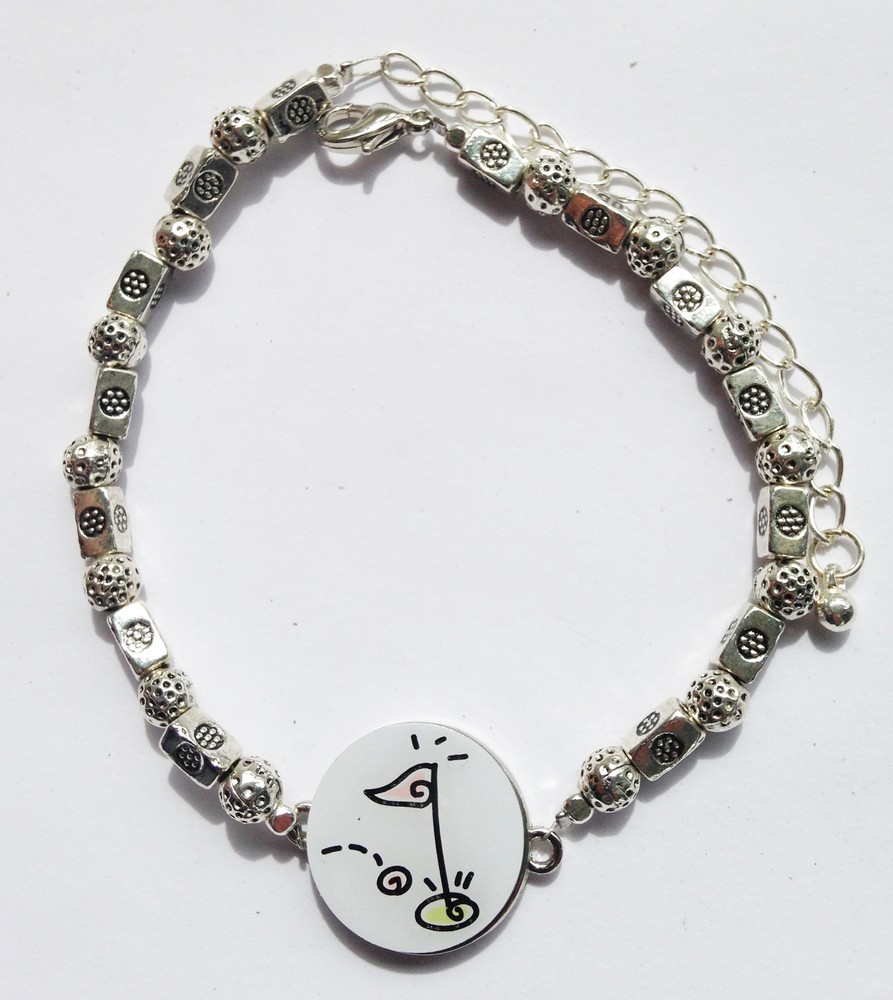Par 3 Collection Ball Marker Ankle Bracelet