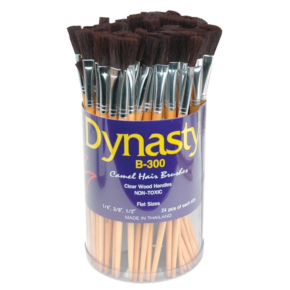 Dynasty Camel Flat Brush Set