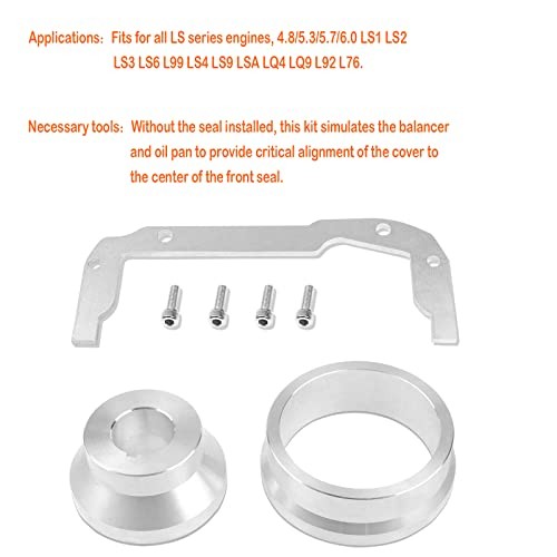 Front and Rear Cover Alignment Tool & Oil Pan Alignment Tool Kit,Fits Tool Kits