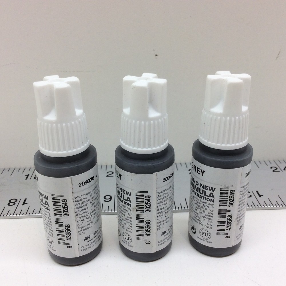 3 - AK Interactive AK11021 3rd Gen Acrylic Basalt Grey 17ml