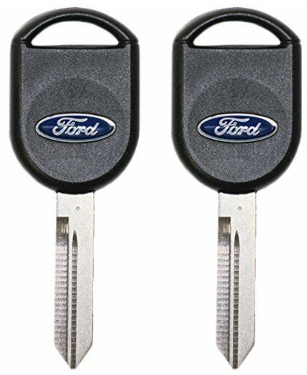 2 Pack For FORD TRANSPONDER CHIP IGNITION MASTER UNCUT KEY BLANKS 80 BIT 4D63