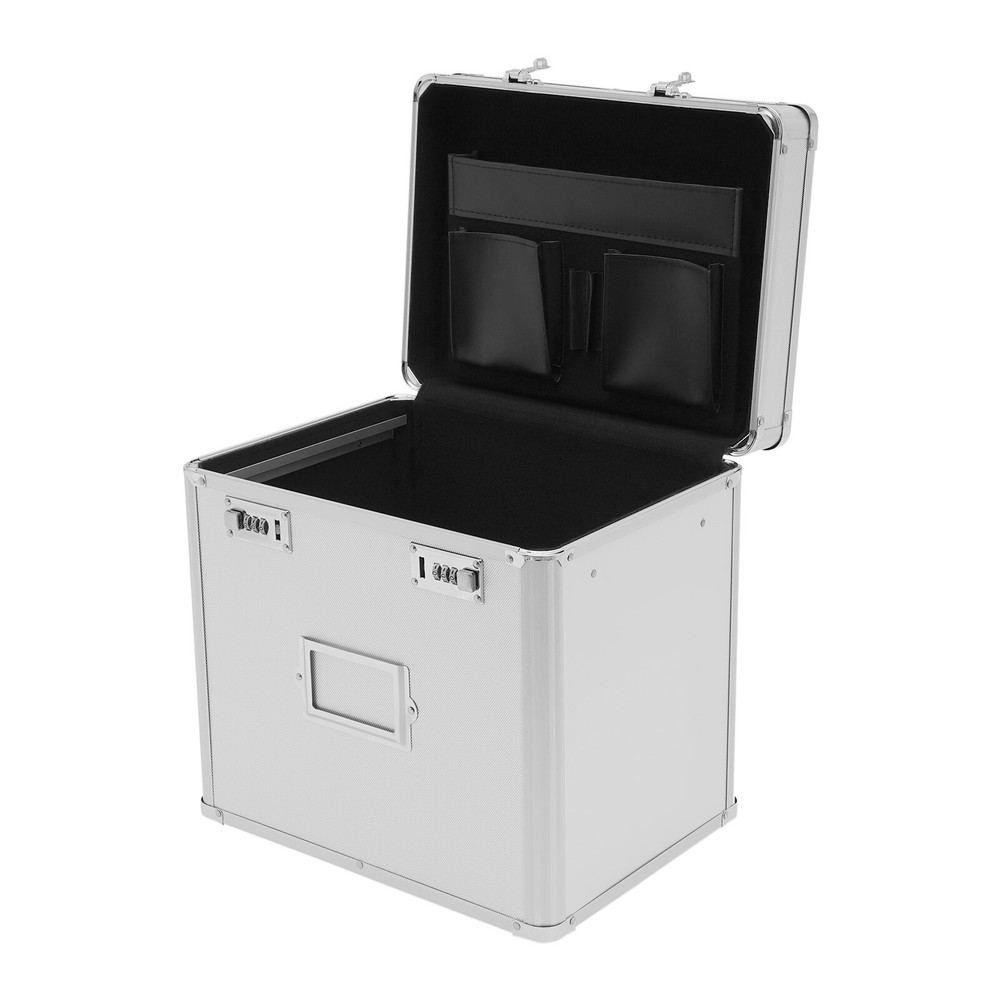 Fireproof Document Box with Lock File Storage Organizer Box Waterproof Safe Box