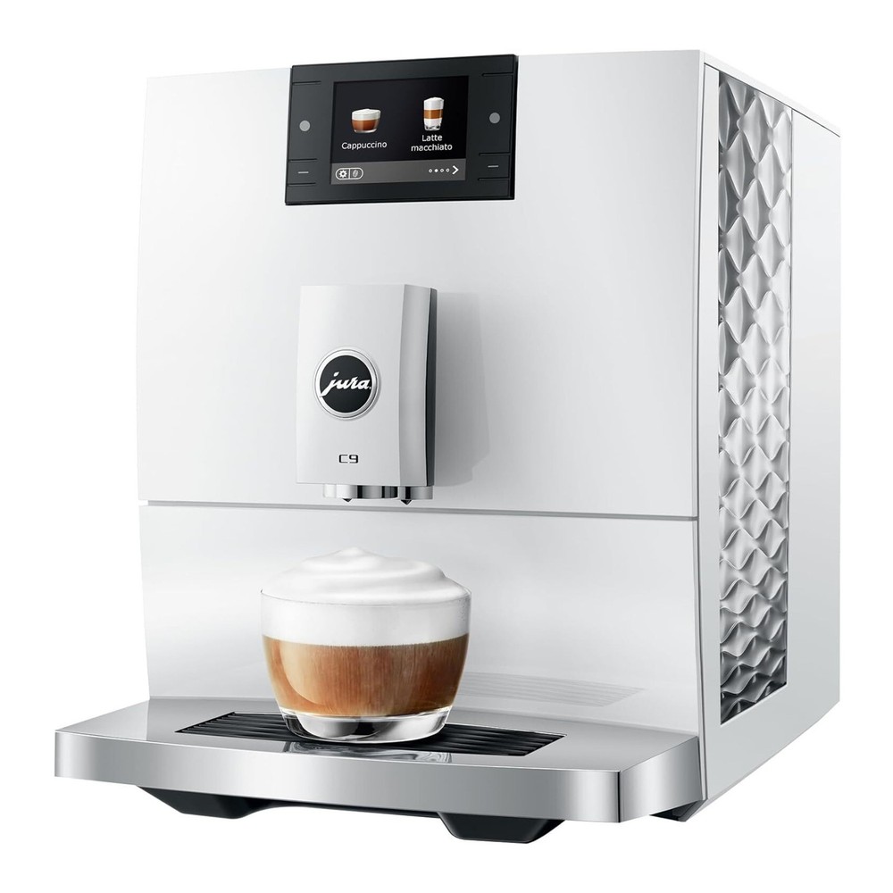 Jura C9 Fully Automatic Coffee Machine (Piano White)