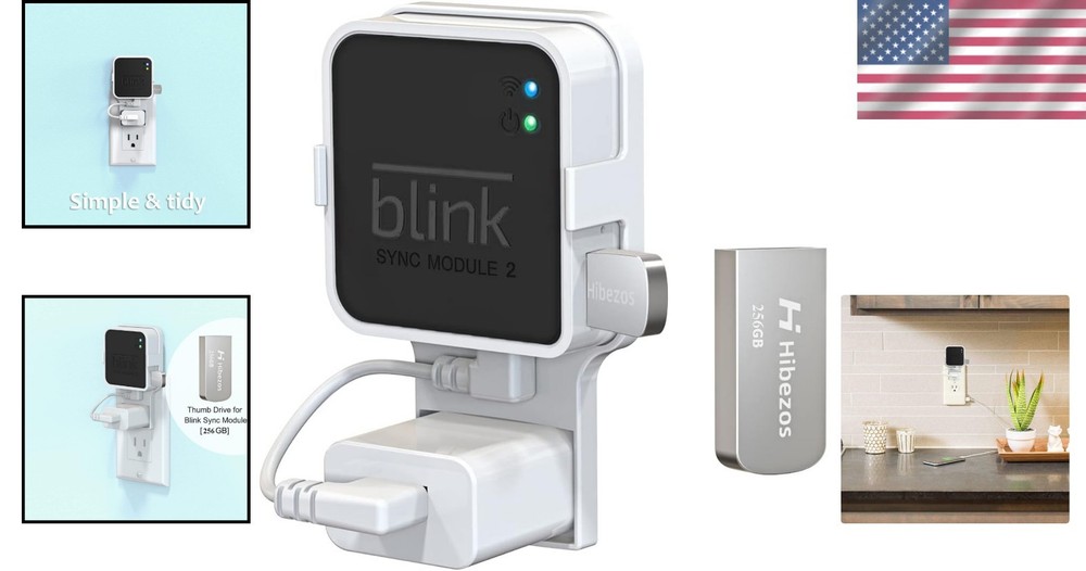 Compact 256GB USB Drive with Wall Mount for Blink Sync Module – Easy Install