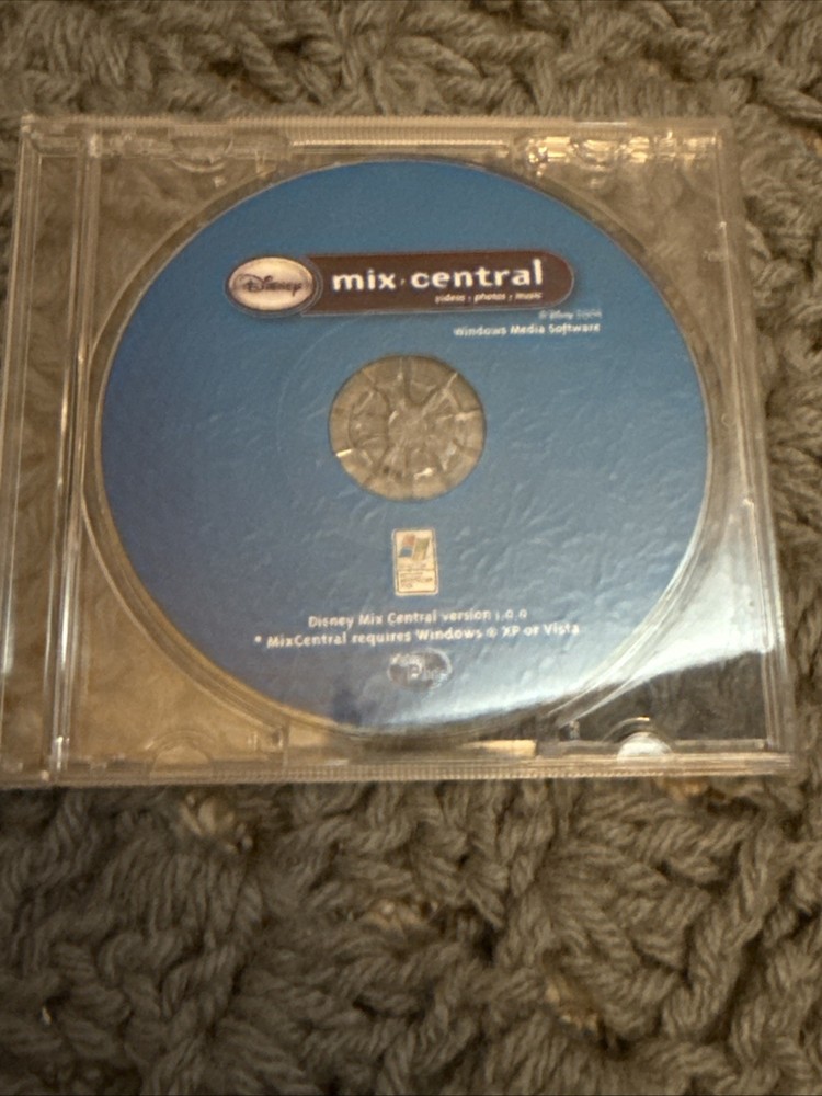 Disney Mix Central Windows Mini CD-ROM Media Software