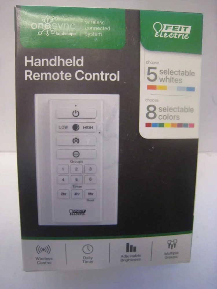 FEIT one sync Hand Held  Electric Remote Control-White  5-whites -8 colors lands