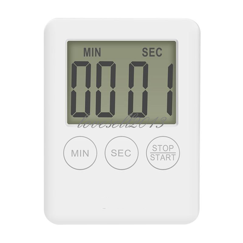 LCD Digital Large Kitchen Cooking Timer Count-Down Up Clock Loud Alarm Magnetic
