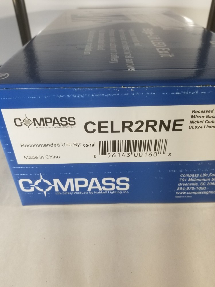 Compass CELS1RNE LED Emergency Exit Sign Red Letter Please Read Description