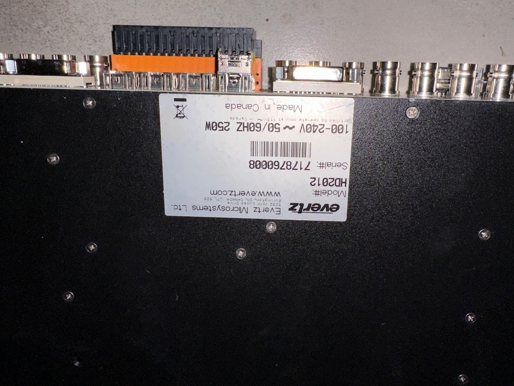 Evertz PassPort HD2012 1RU Multi-Path Video Converter Frame Synchronizer