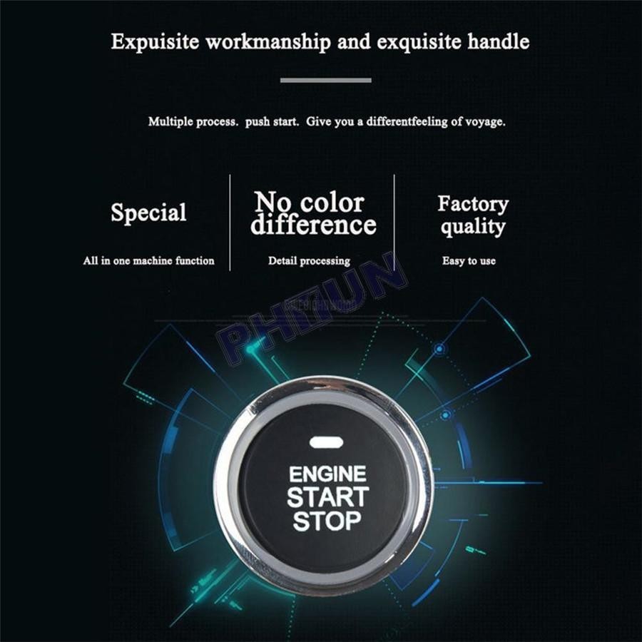 Car One-button Start System Keyless Entry Engine Start Alarm System Universal