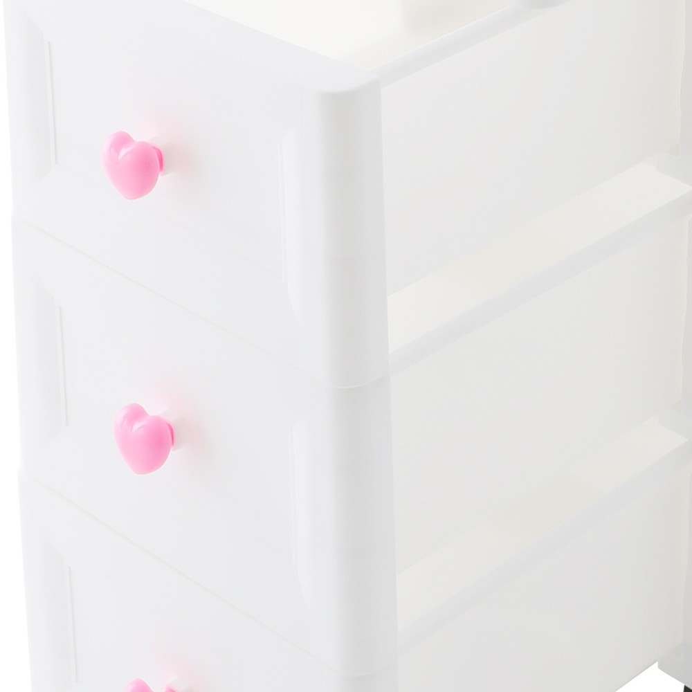 5 Drawer Plastic Storage Organizer Tower Unit Home Bathroom Slim Storage Chest