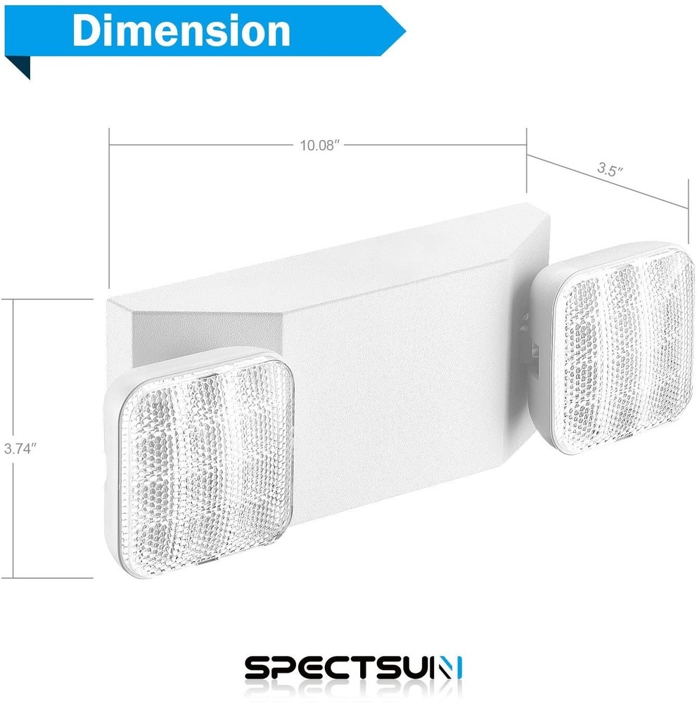 UL Listed 2 Packs Led Emergency Light Exit Sign Commercial Emergency Business.
