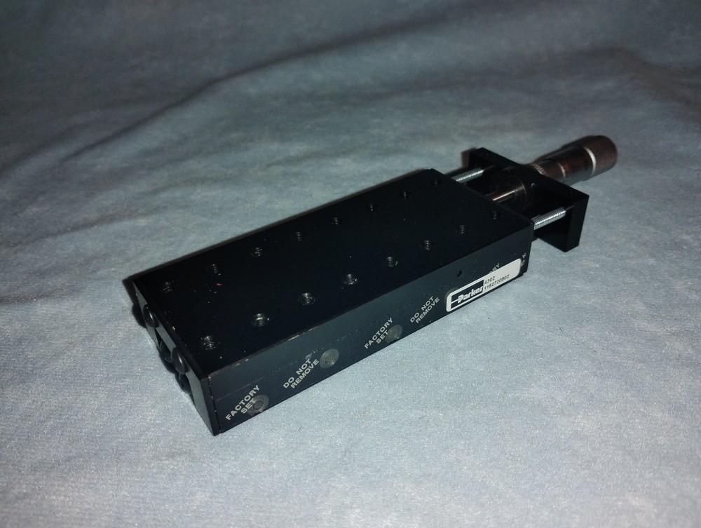 PARKER CR4302 Linear Positioning Stage w/ Imperial Micrometer