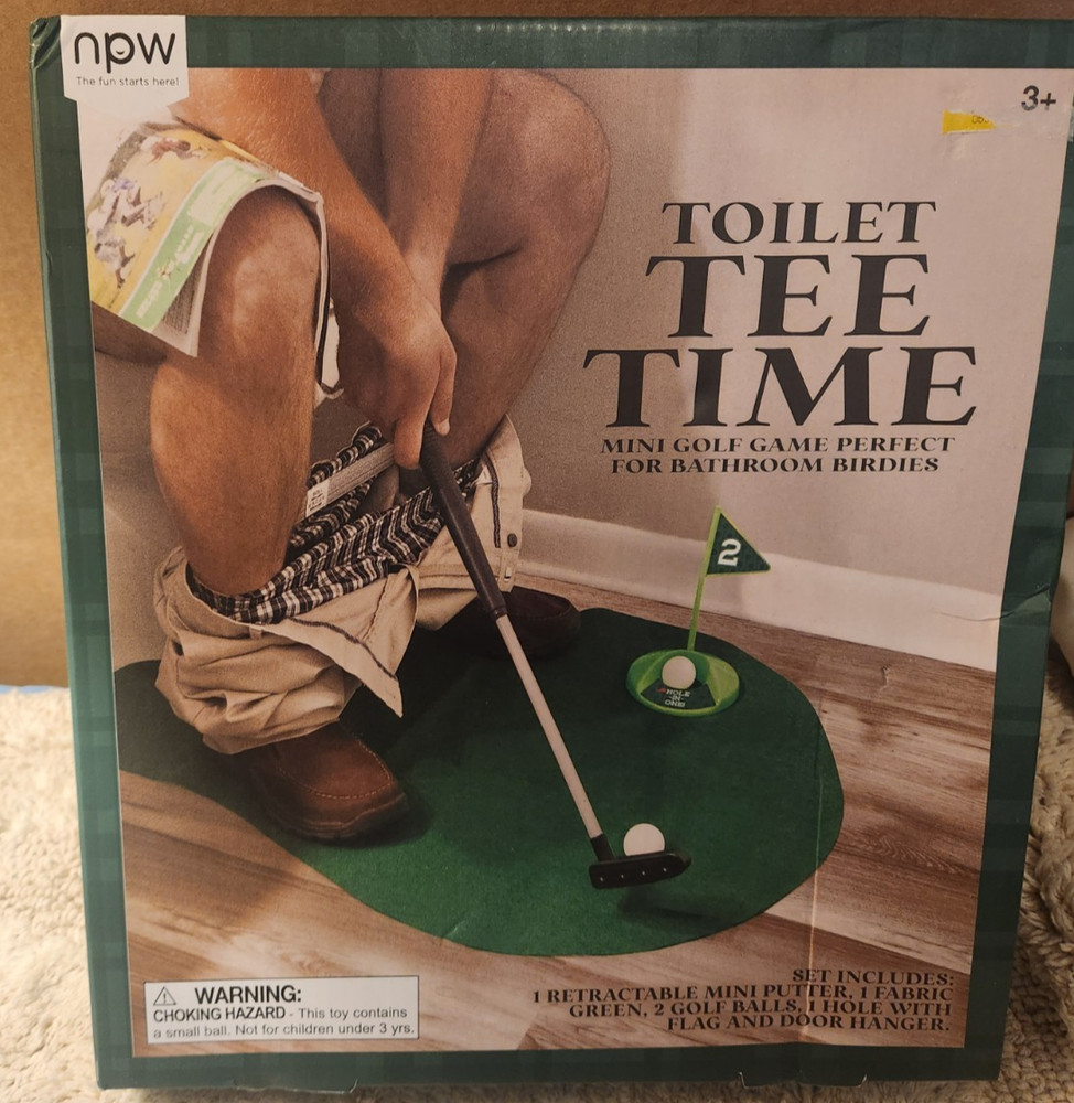 Toilet Tee Time Golf set