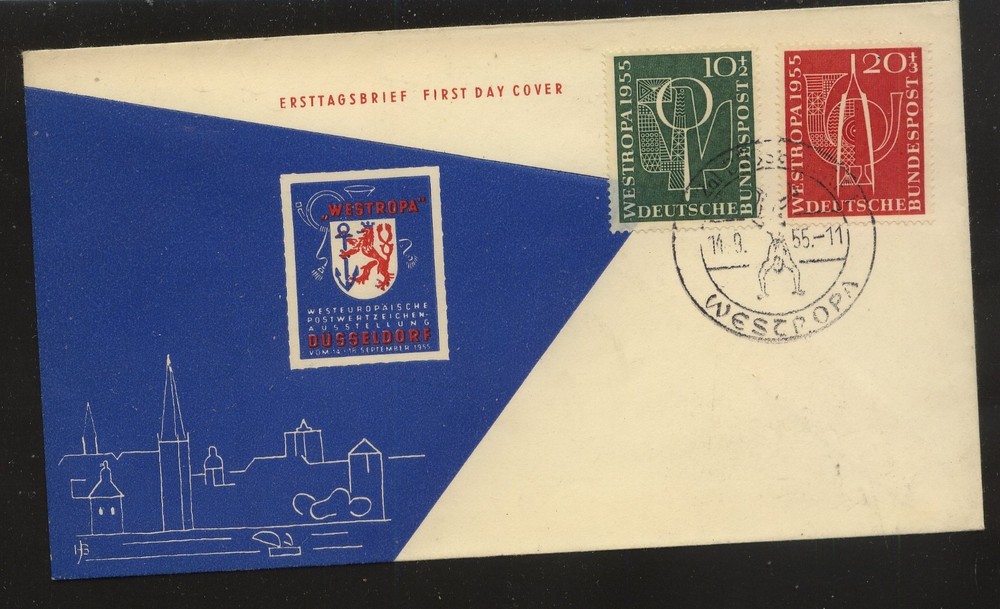 Germany  B342-3   on  cachet  first day cover           KL0716