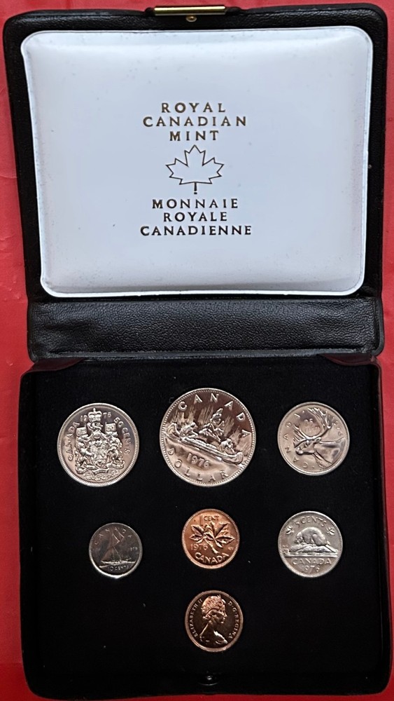 1976 Canada Double 1 Cent Specimen Set Plus COA & Box