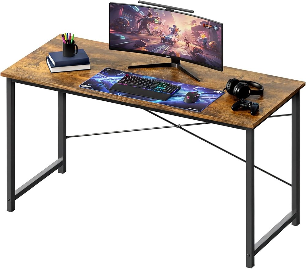 47 Inch Computer Office Desk Small Spaces Writing Gaming Work Desk Modern Study