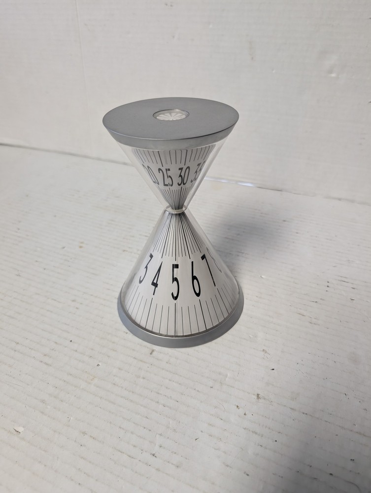 Hourglass Kitchen Timer 60 Minute Silver Cone Mechanical Retro Desktop Timer
