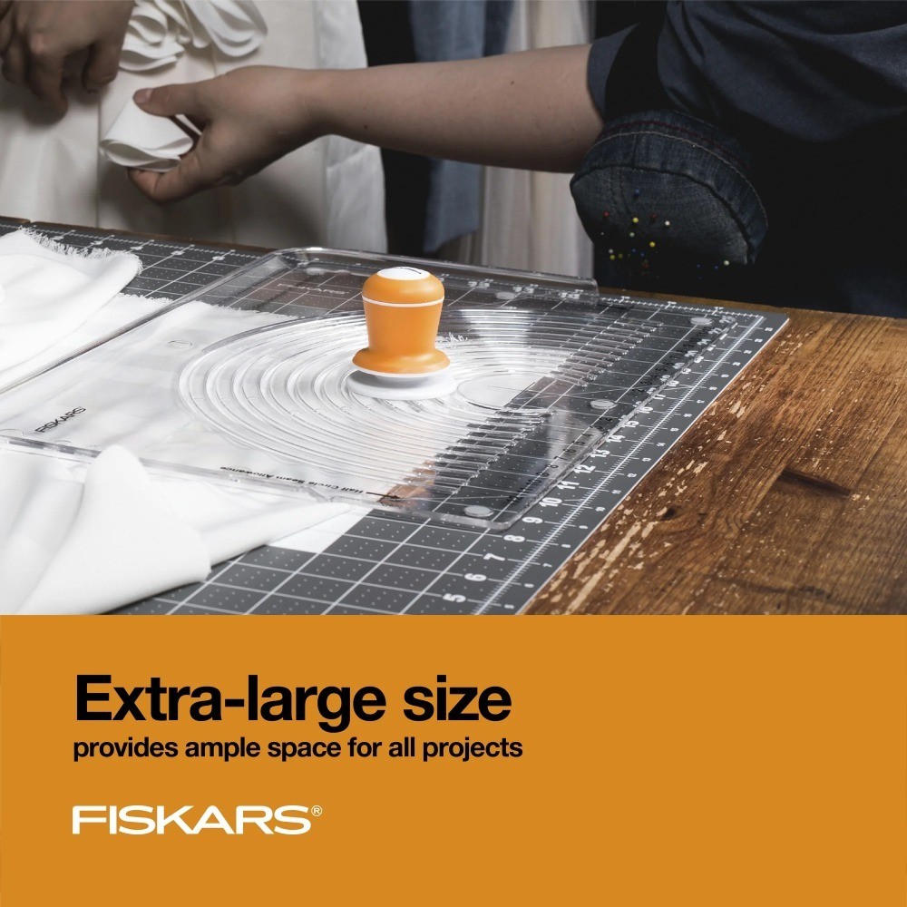 24" x 36" Self-Healing Double-Sided Cutting Mat, Gray and White