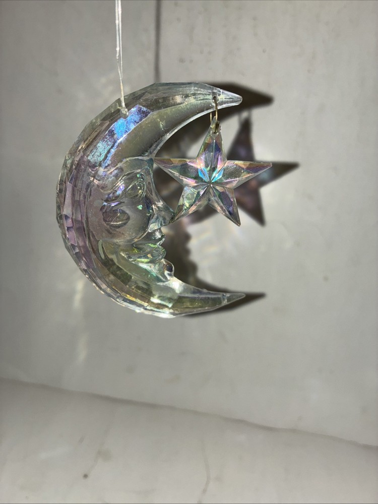 Wind Chime Decor Moon Stars Plastic