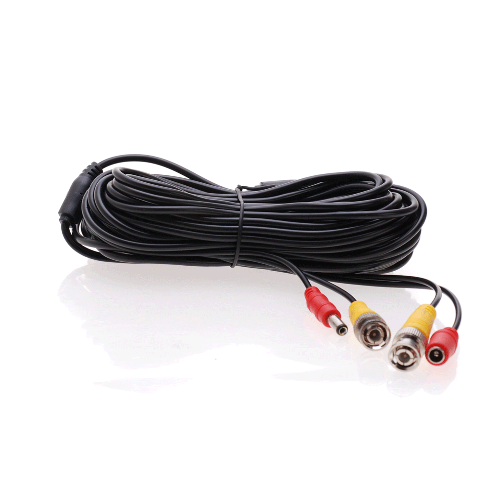 2 x 100FT Video Power Cable BNC DC Security Camera RCA DVR Cord for CCTV