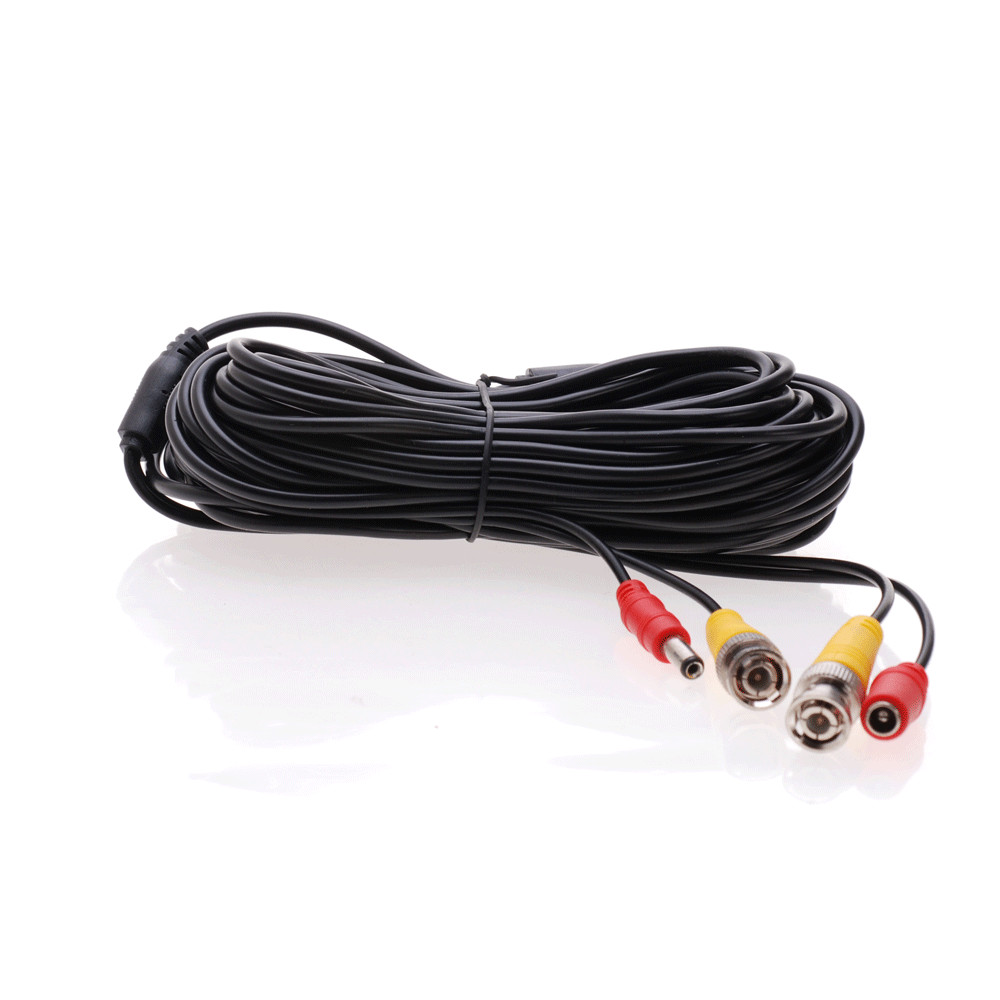 2 x 10FT Video Power Cable BNC DC Security Camera Extension Cord for CCTV