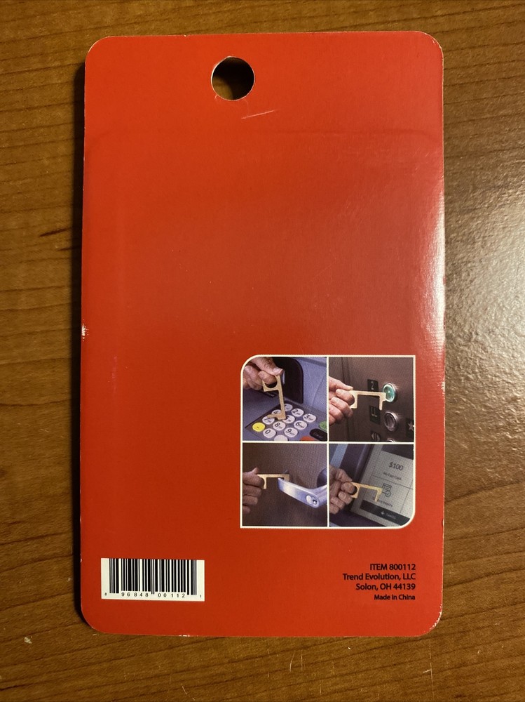 Easy and Safe Touch Free Tool - Safe Way to Avoid Germs Keychain